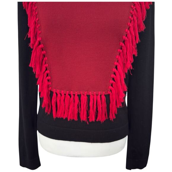 ALTUZARRA Ming Fringed Wool Sweater Size S - Picture 3 of 13
